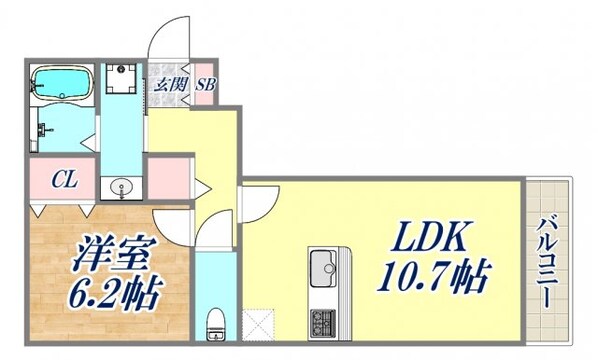 Le Loire長田の物件間取画像